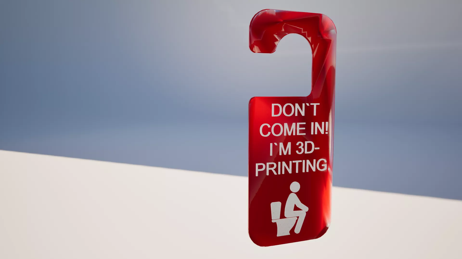 Don t Come In -I m 3D Printing- Door Hanger 3D print model