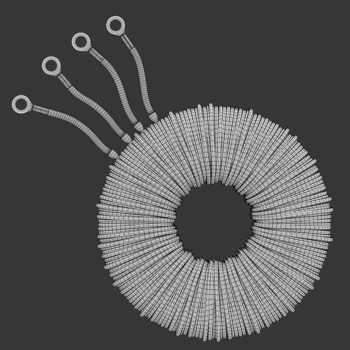 Toroidal Transformer 3D model_9