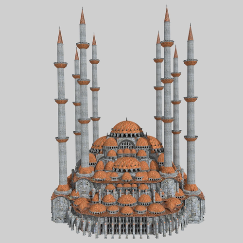 Fantasy Ottoman Mosque 3D model