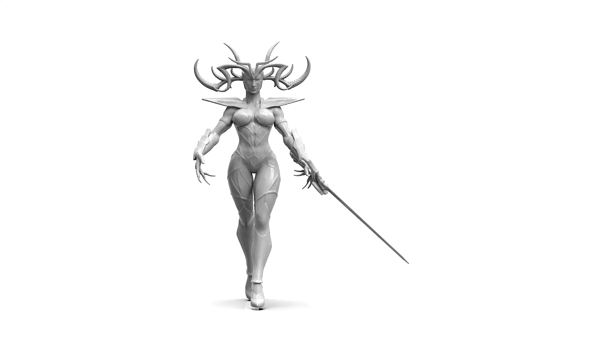 Hela Premium Solid Statue 3D Printable STL Fan Art 3D print model