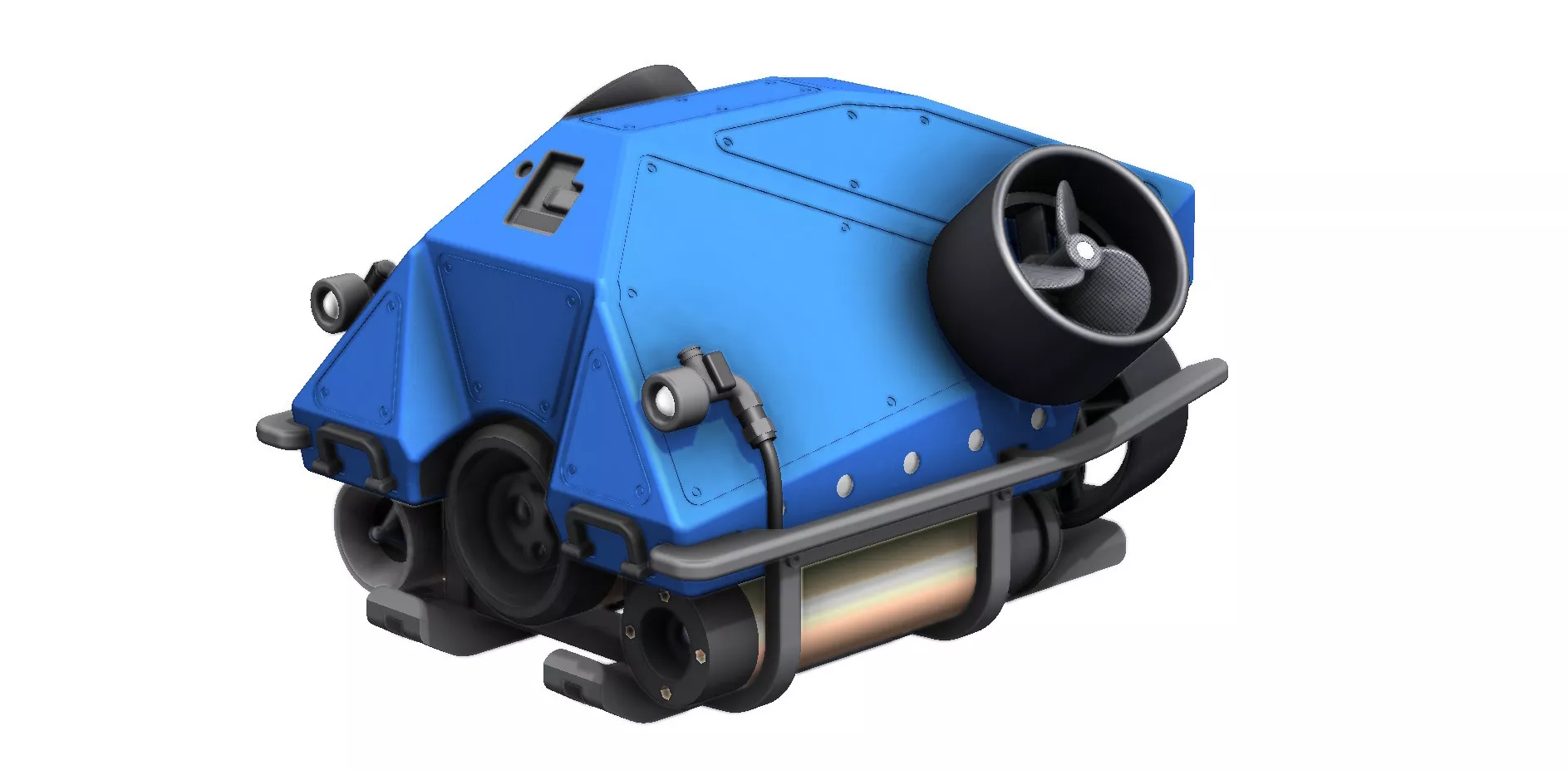 Jason Junior ROV and Tether Winch System the Titanic Explorer 3D print model