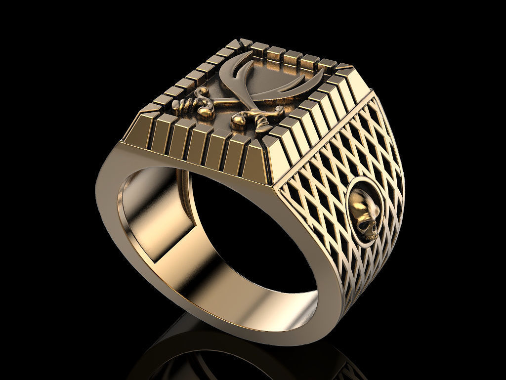 Man ring 3D print model_5