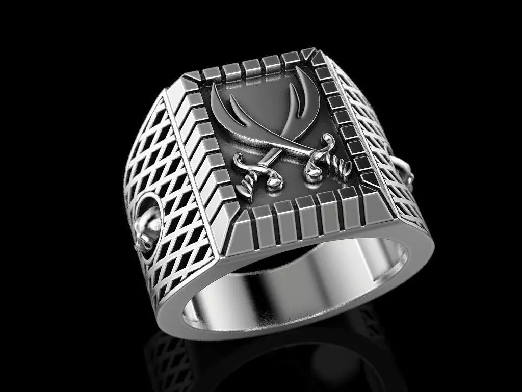 Man ring 3D print model_0