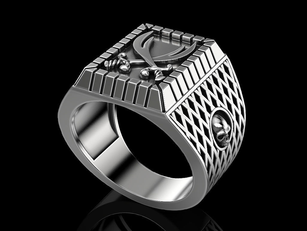 Man ring 3D print model_4