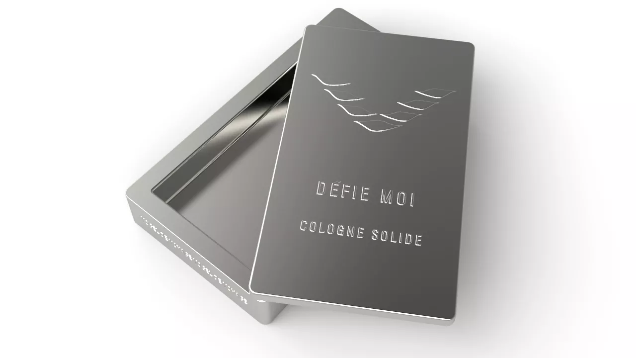 Solid Cologne Tin Packaging CAD Model 3D print model