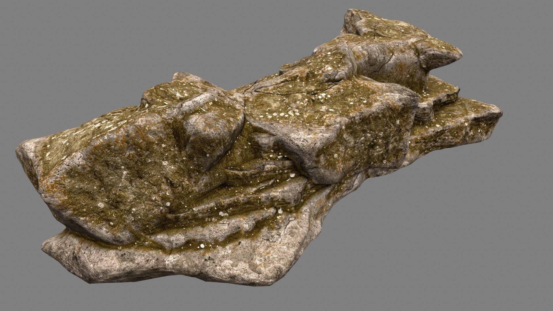 Desert Rock Low-poly 3D model_9