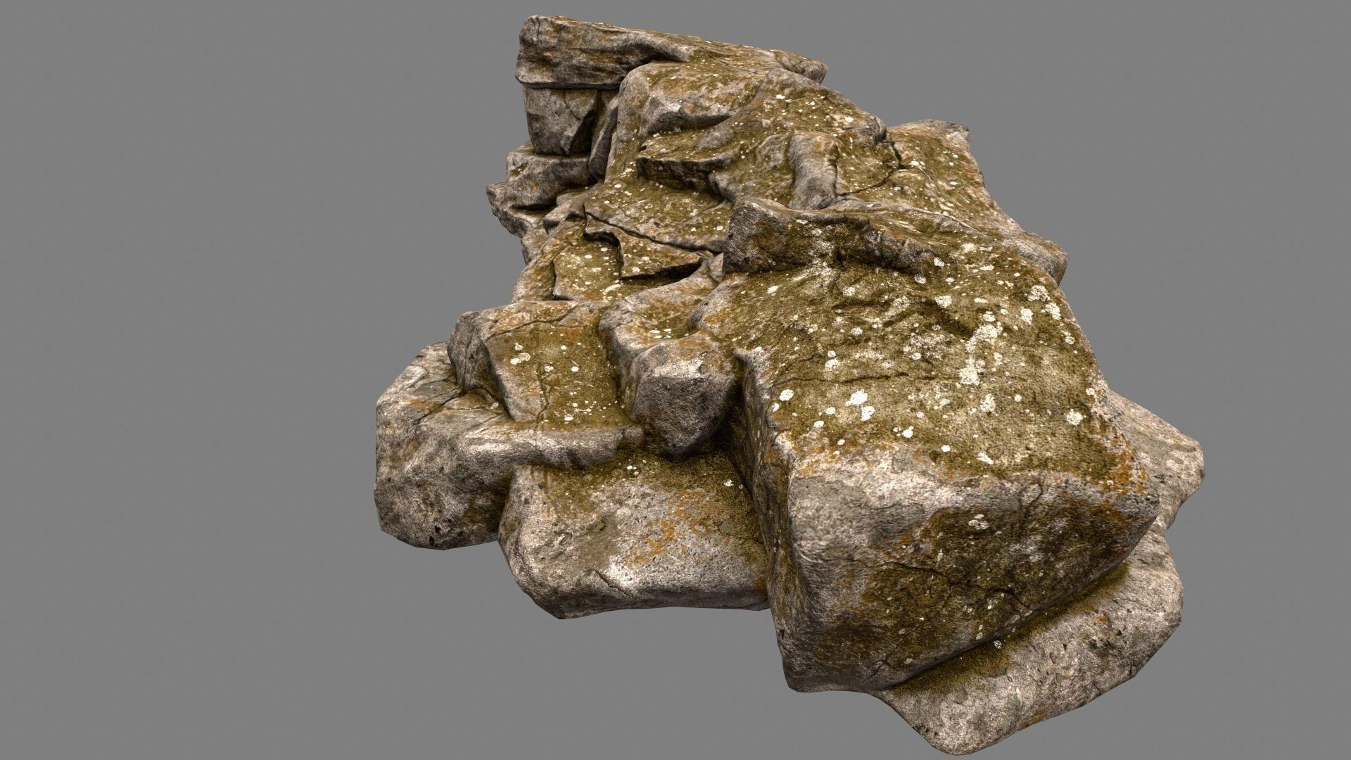 Desert Rock Low-poly 3D model_7