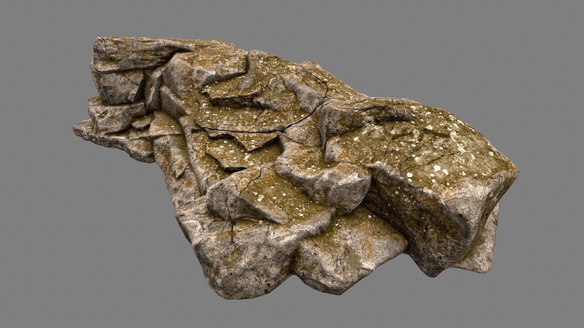 Desert Rock Low-poly 3D model_8