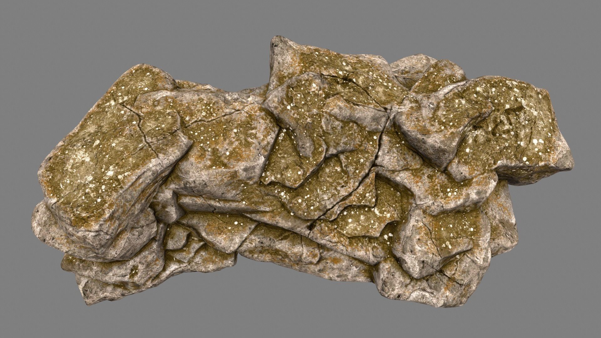 Desert Rock Low-poly 3D model_10