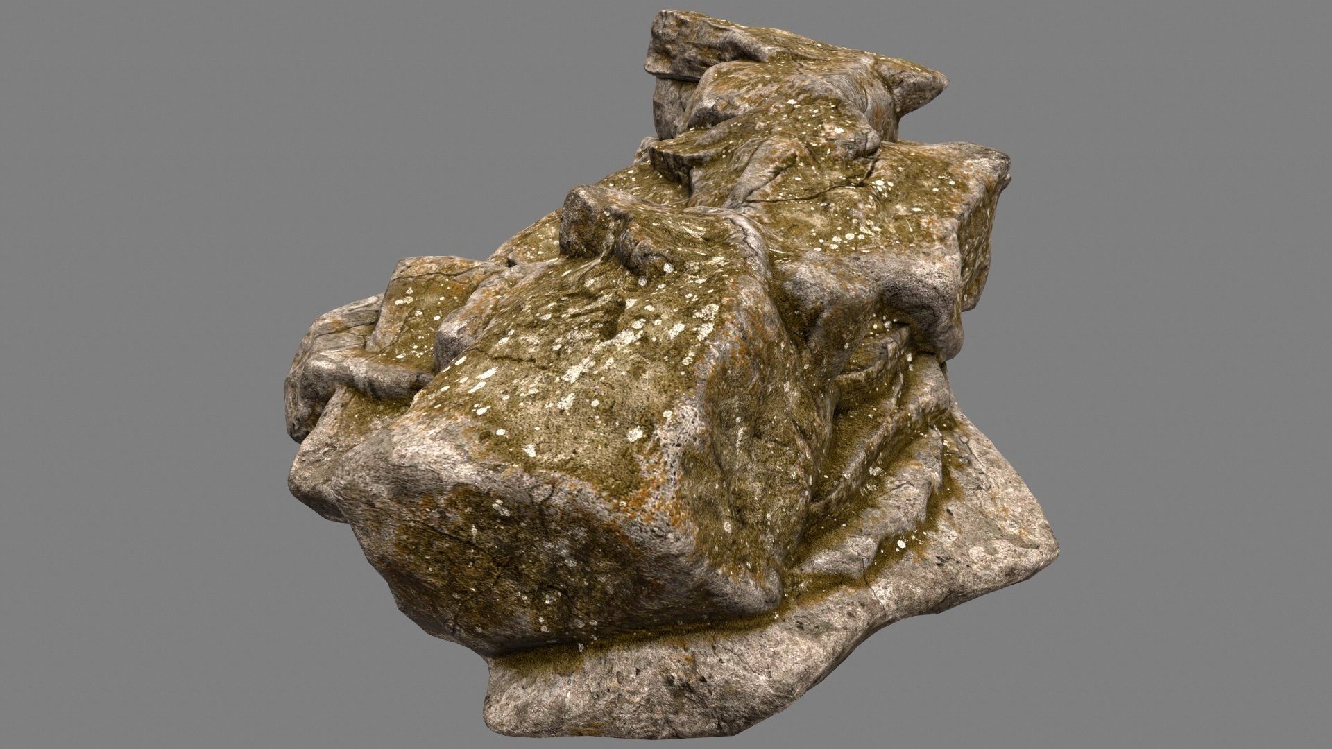 Desert Rock Low-poly 3D model_6