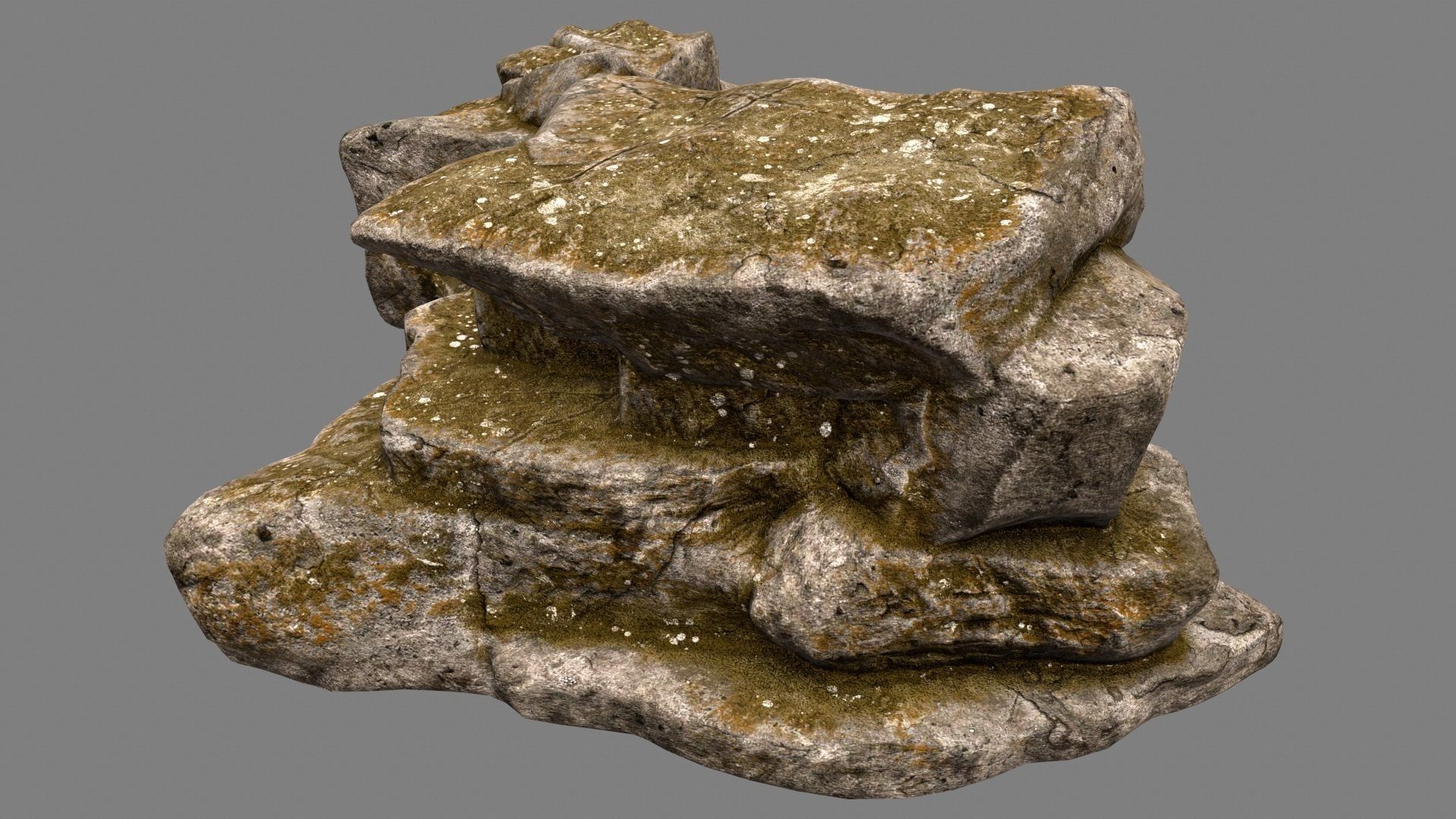 Desert Rock Low-poly 3D model_3