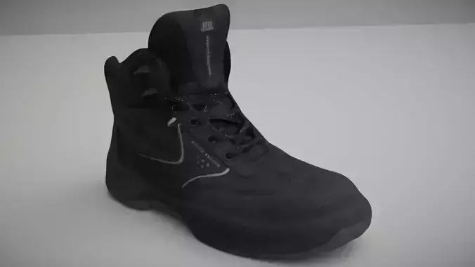 Boot 3D model lowpoly nike work Low-poly 3D model
