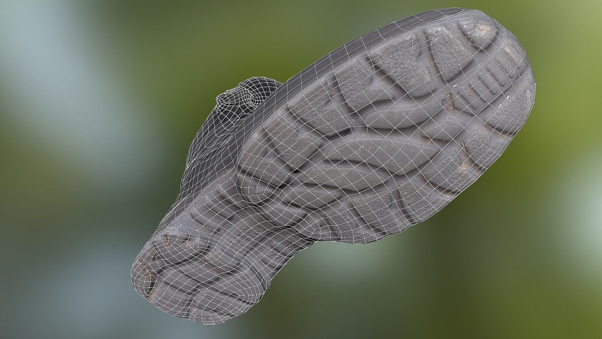 Boot 3D model lowpoly nike work Low-poly 3D model_12