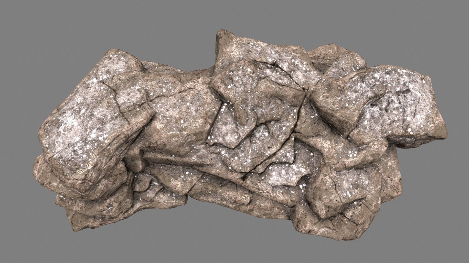 Desert Rock Low-poly 3D model_9