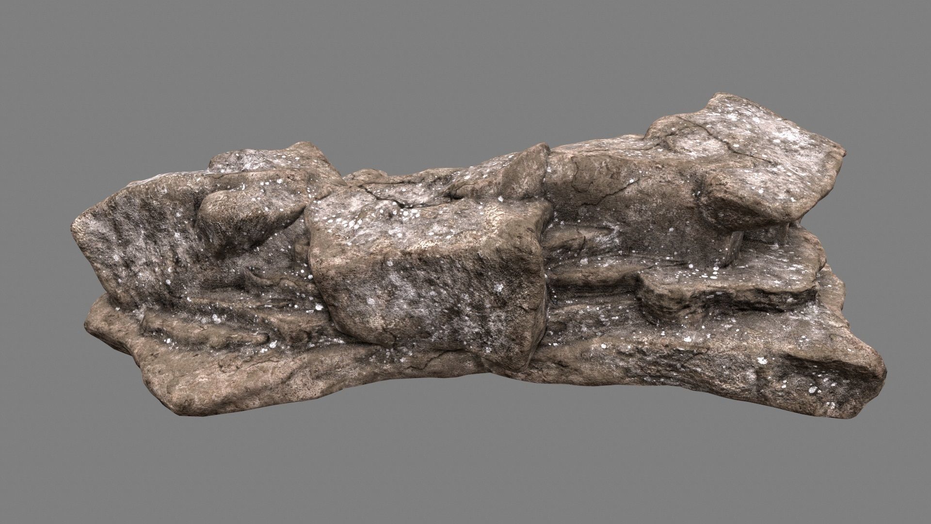 Desert Rock Low-poly 3D model_8