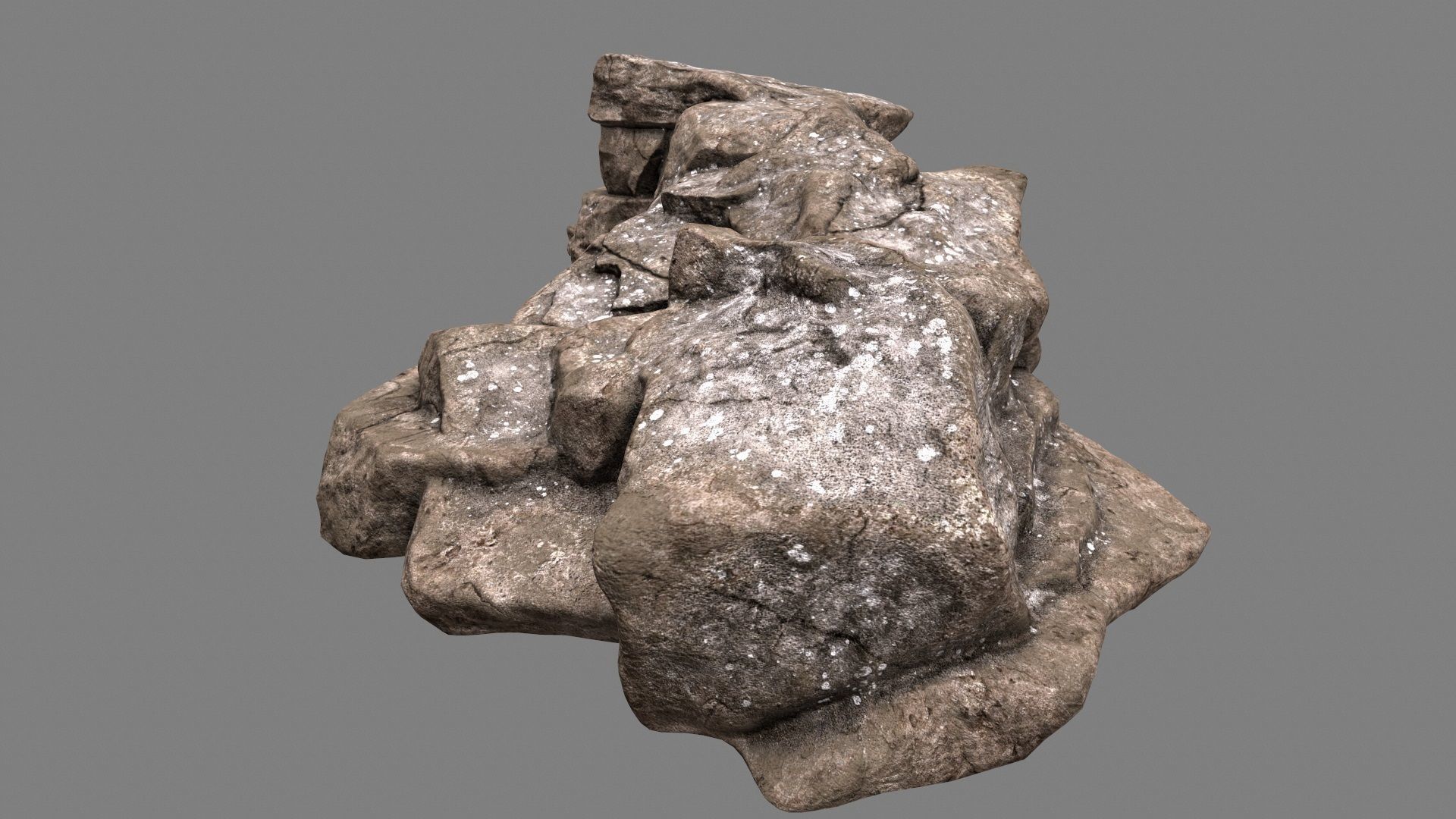 Desert Rock Low-poly 3D model_4