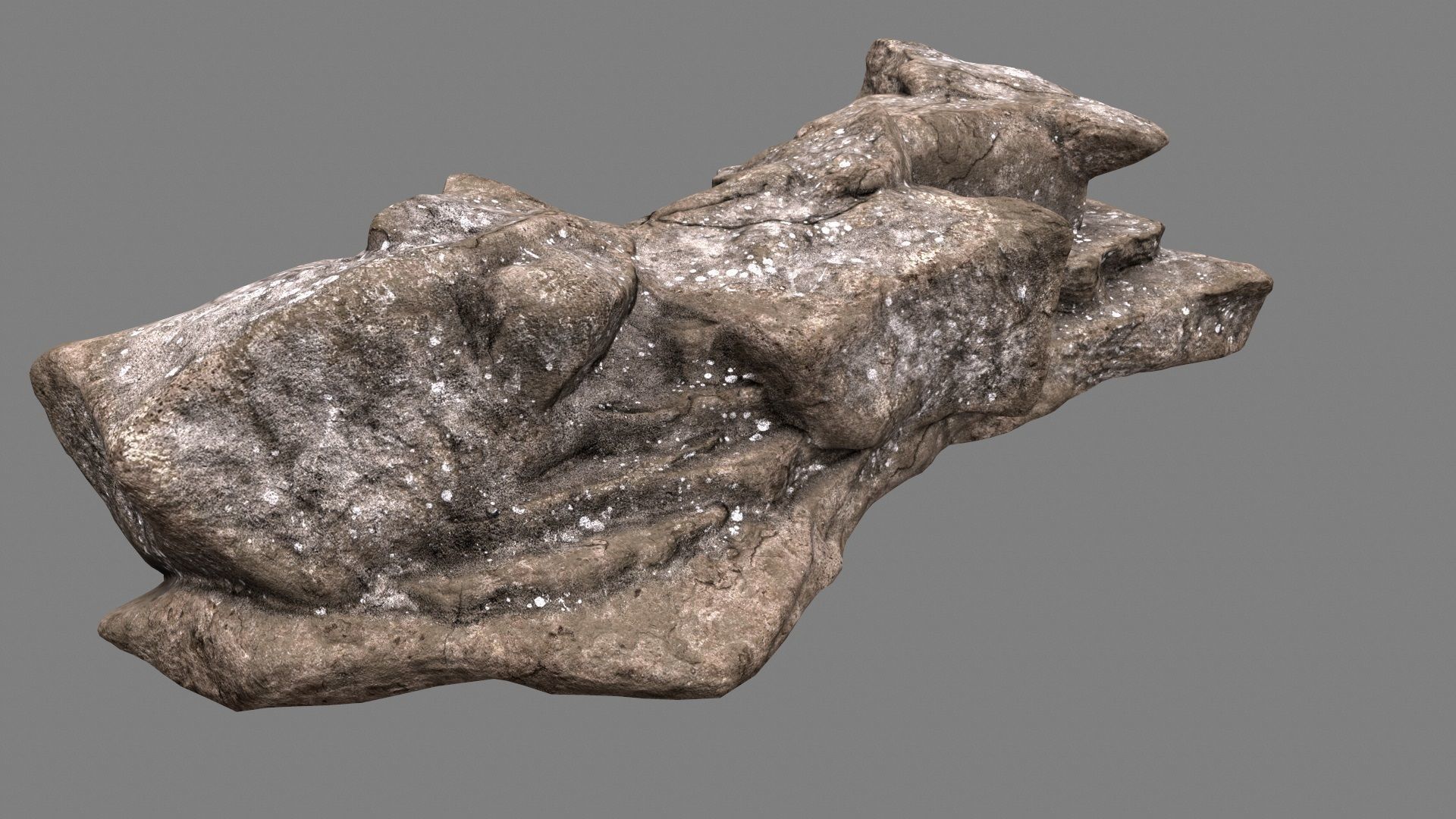 Desert Rock Low-poly 3D model_3