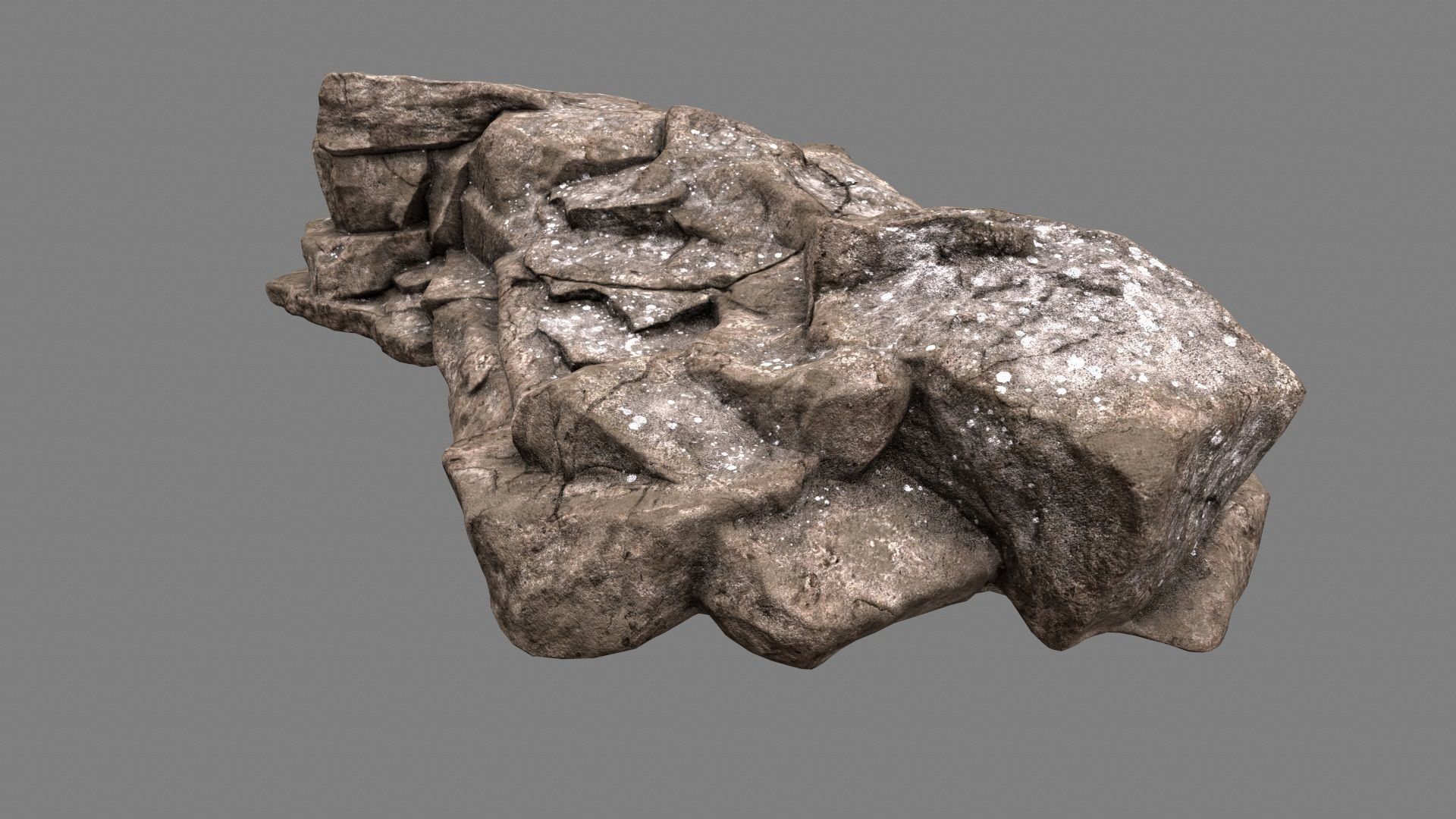 Desert Rock Low-poly 3D model_5