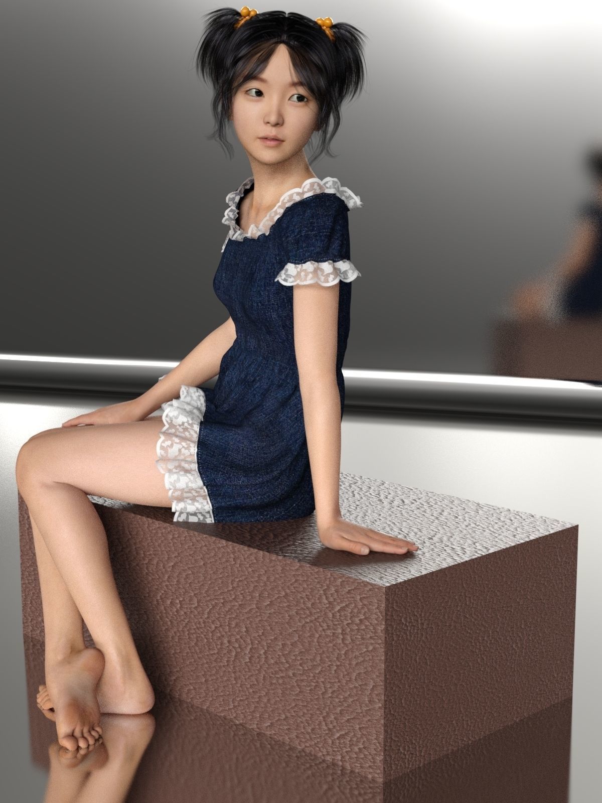 Xiao Mei For G8F 3D model_4