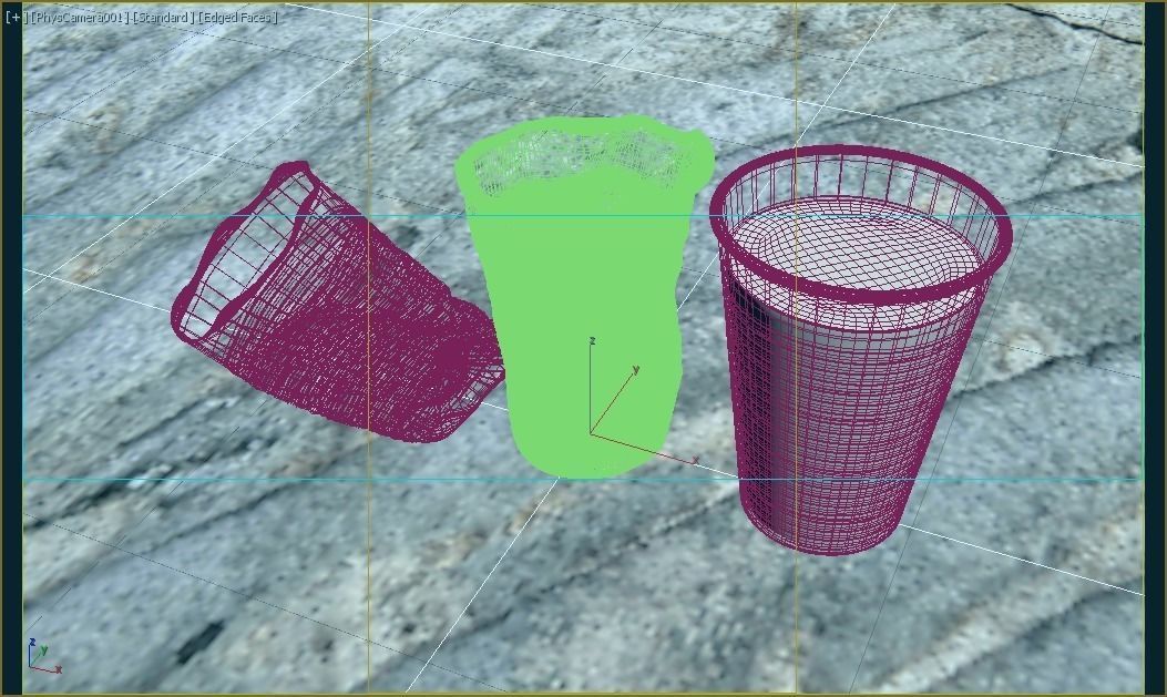 Plastic Cup Low-poly 3D model_10