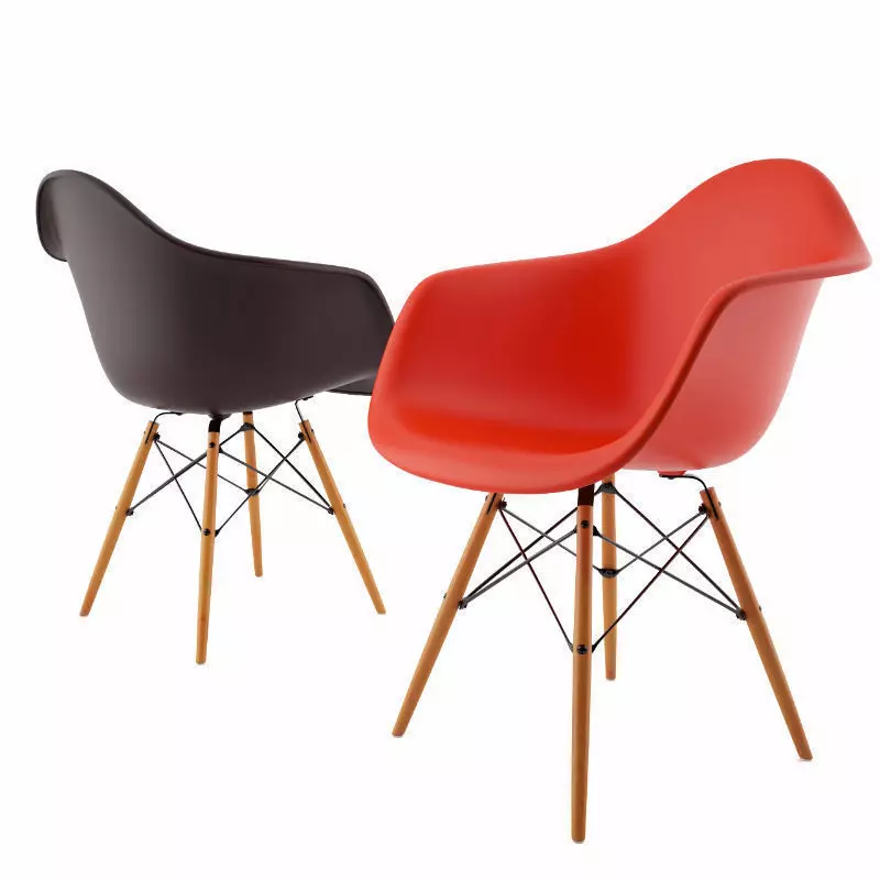 Armchair DAW by Vitra Eames Free 3D model