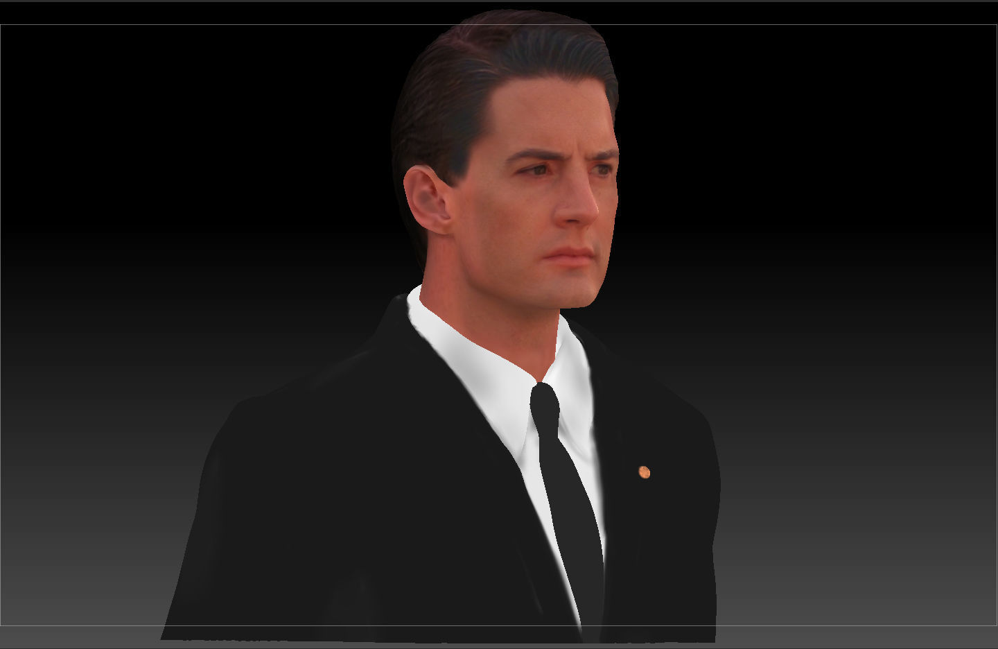 Dale Cooper Twin Peaks Kyle Maclachlan 3d model 3D model_2