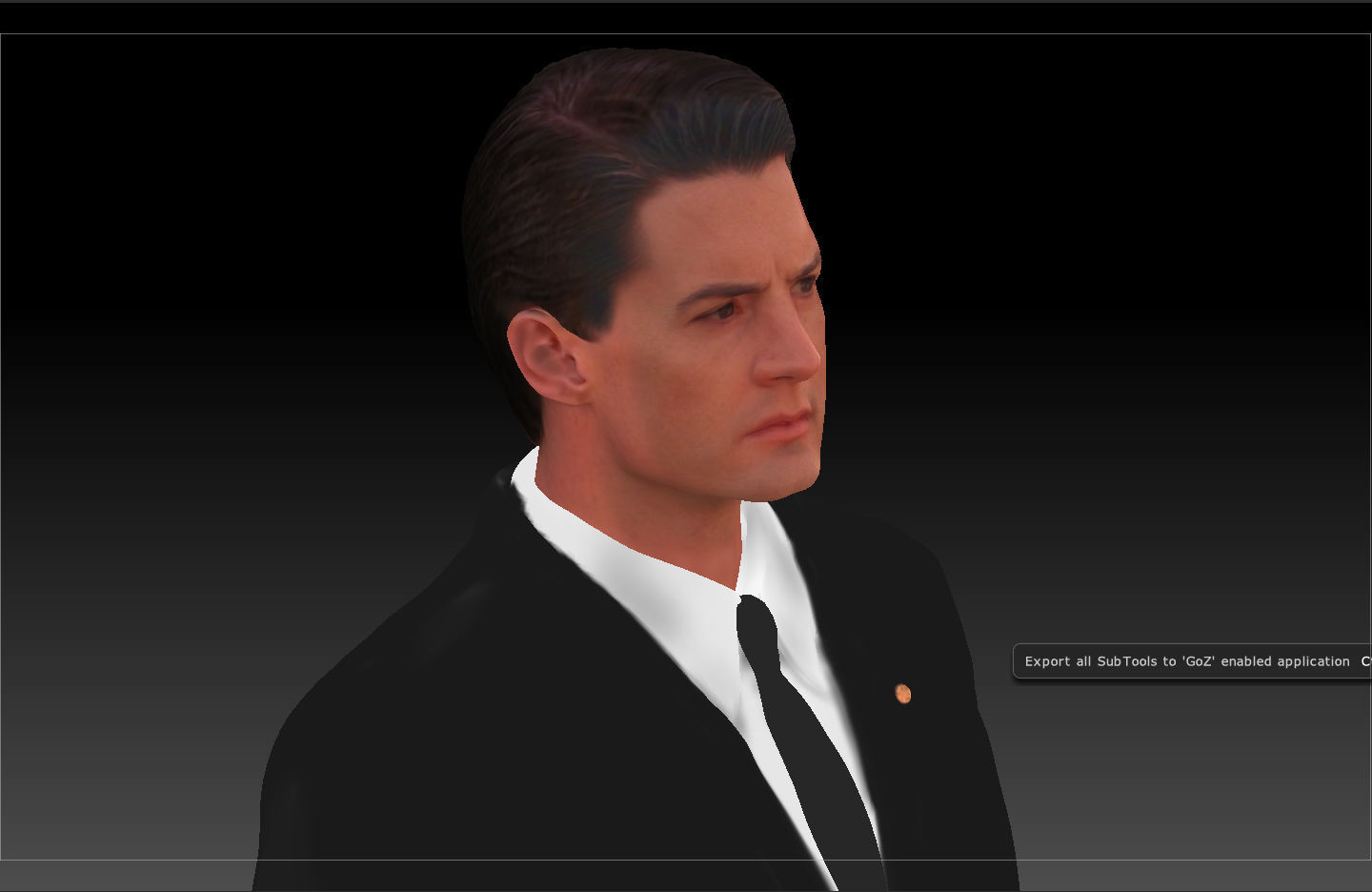 Dale Cooper Twin Peaks Kyle Maclachlan 3d model 3D model_11