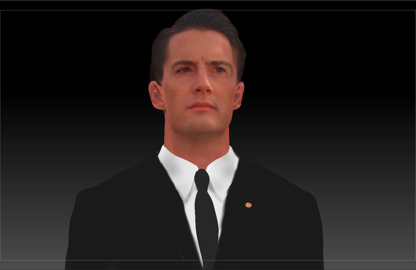 Dale Cooper Twin Peaks Kyle Maclachlan 3d model 3D model_1