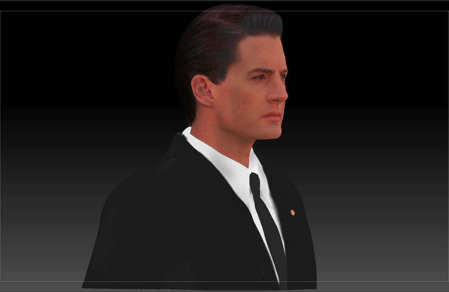 Dale Cooper Twin Peaks Kyle Maclachlan 3d model 3D model_4