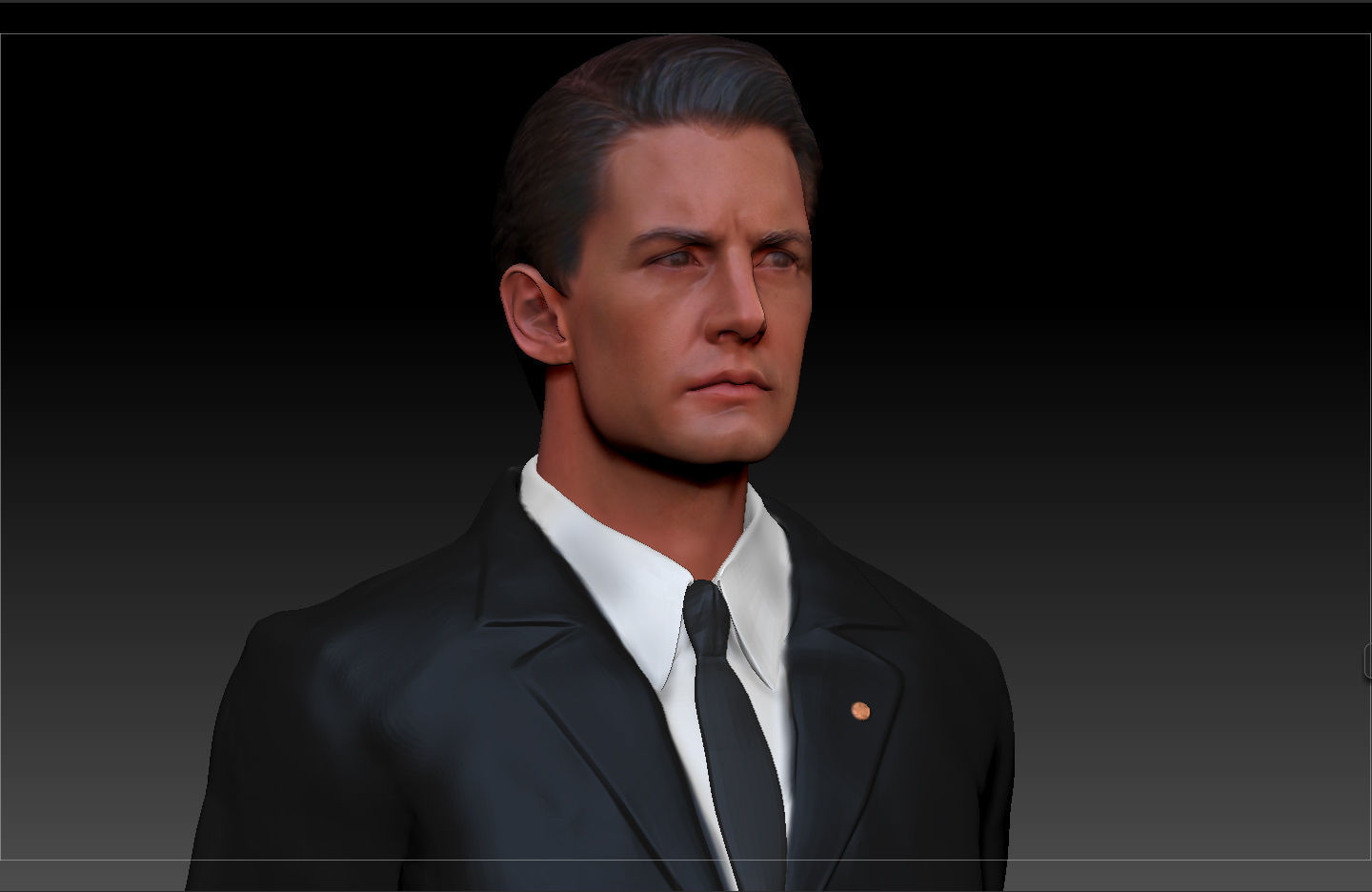 Dale Cooper Twin Peaks Kyle Maclachlan 3d model 3D model_12