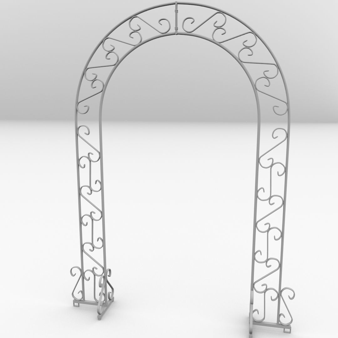 Wedding Arch 3D model_3