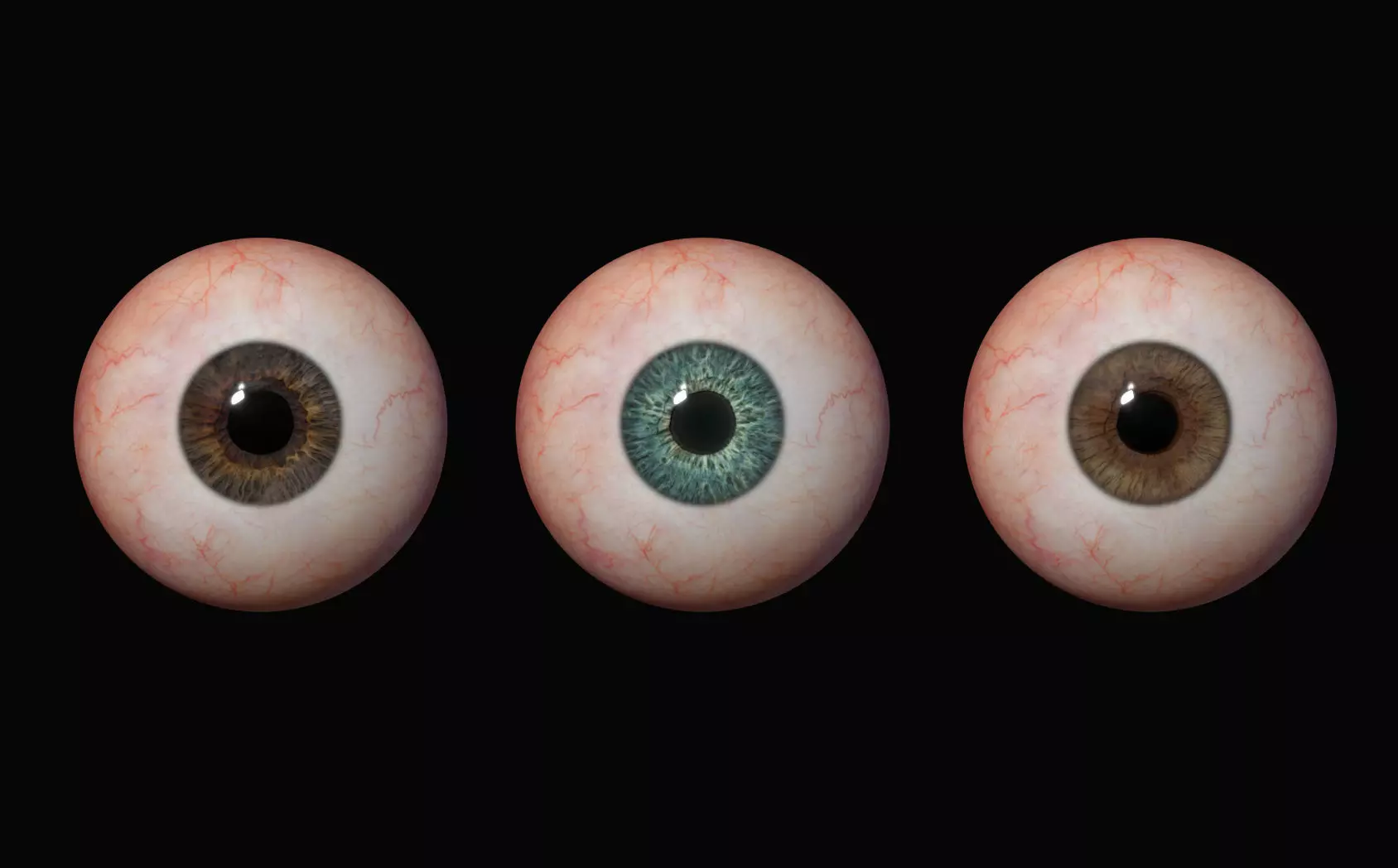 3d maya base model eye  Low-poly 3D model_0