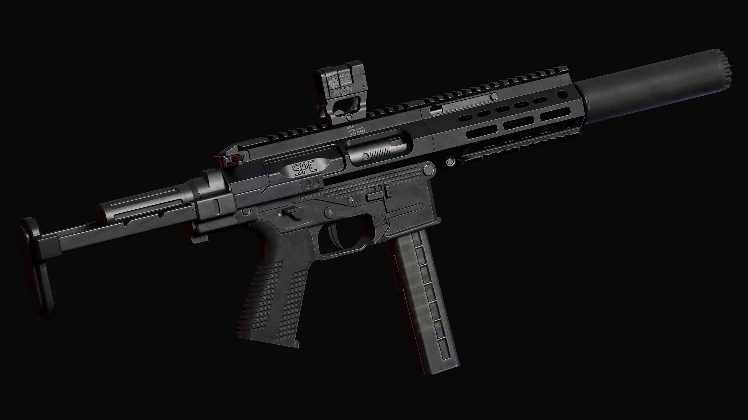 Game Ready BT SPC9 Low-poly 3D model