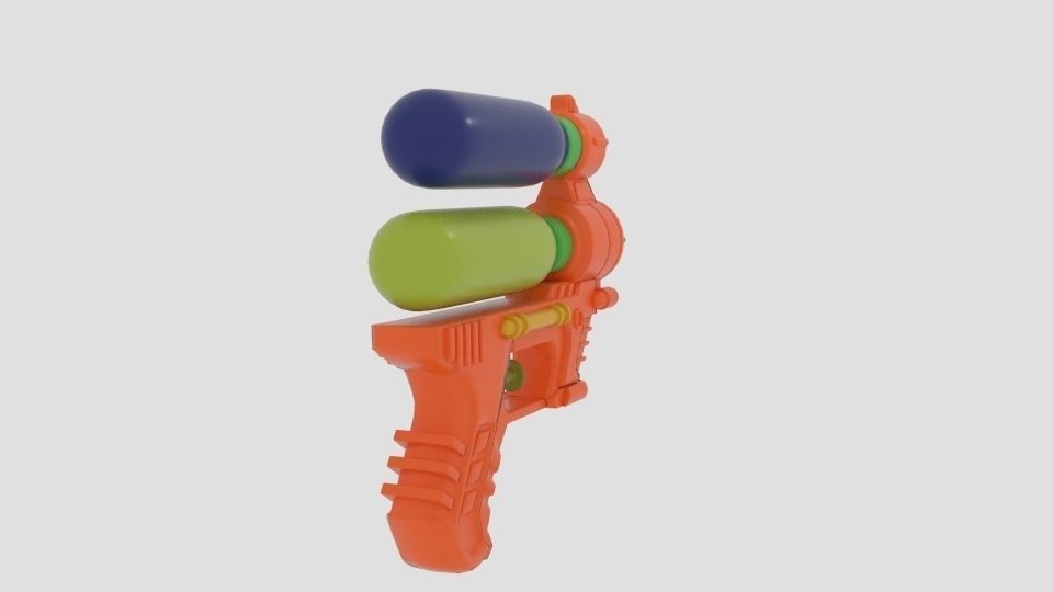  6-Inch Water Guns  3D model_2