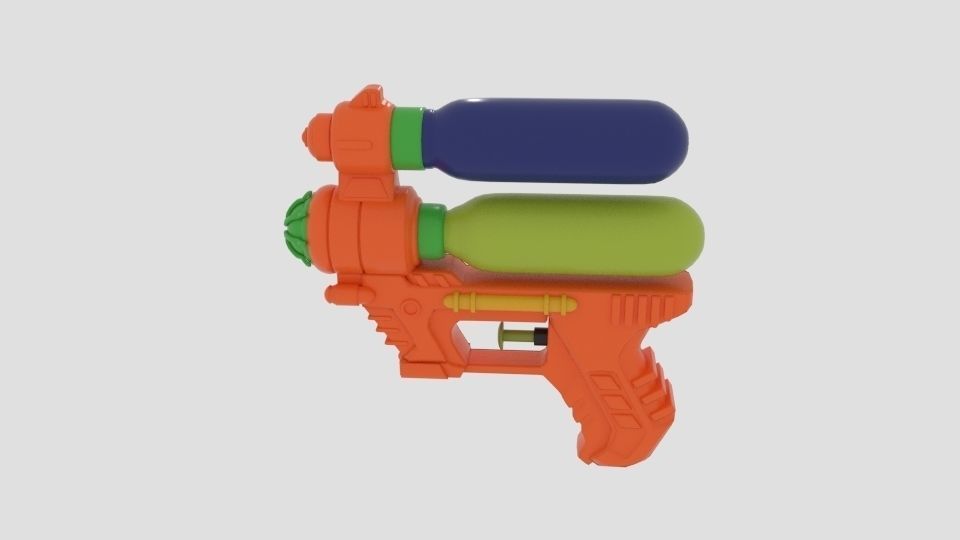  6-Inch Water Guns  3D model_3