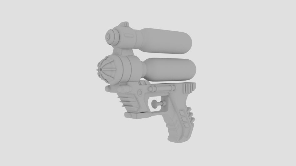  6-Inch Water Guns  3D model_5