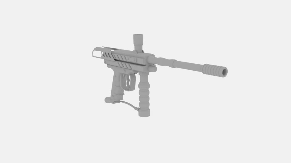  Paintball Guns Paintball  3D model_4