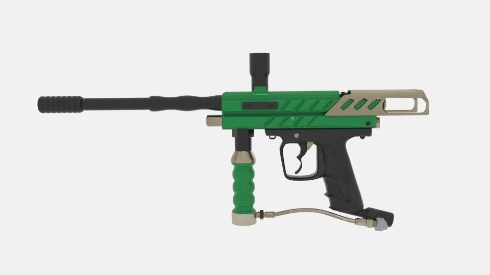  Paintball Guns Paintball  3D model_3