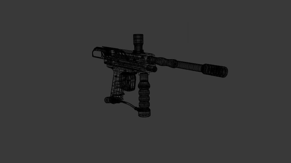  Paintball Guns Paintball  3D model_5
