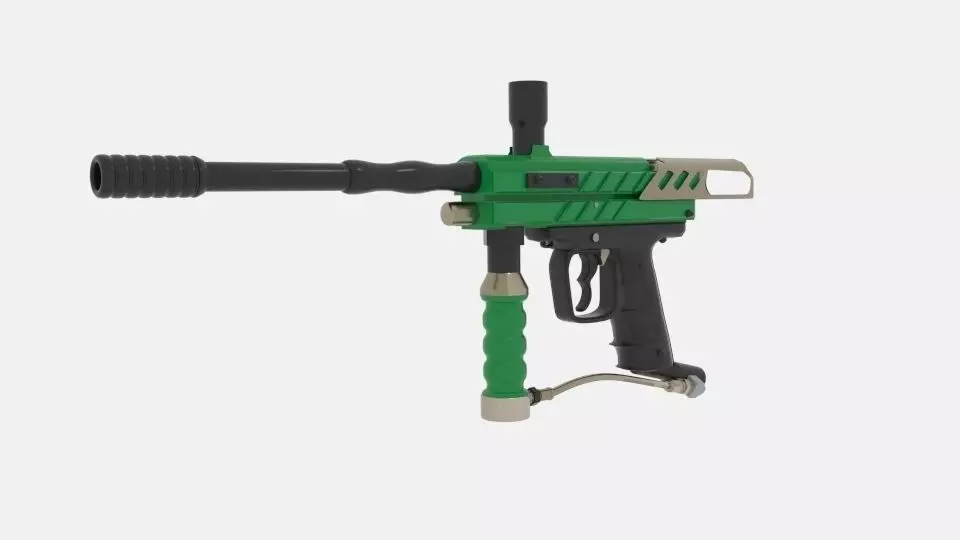  Paintball Guns Paintball  3D model_0