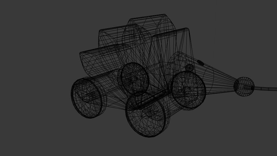  Kasper Wooden pull-along Hedgehog 3D  Low-poly 3D model_5