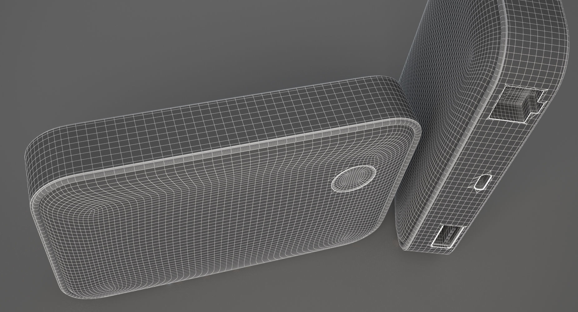 Modem portable power bank 3D model_8