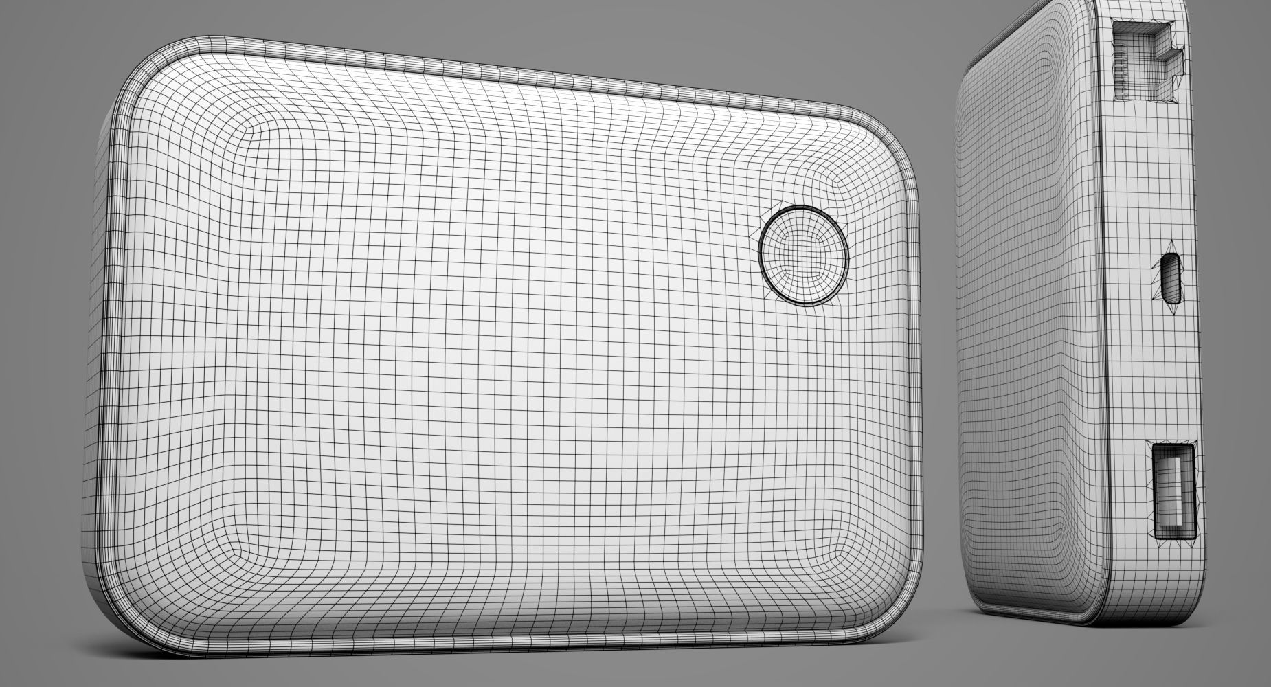 Modem portable power bank 3D model_4