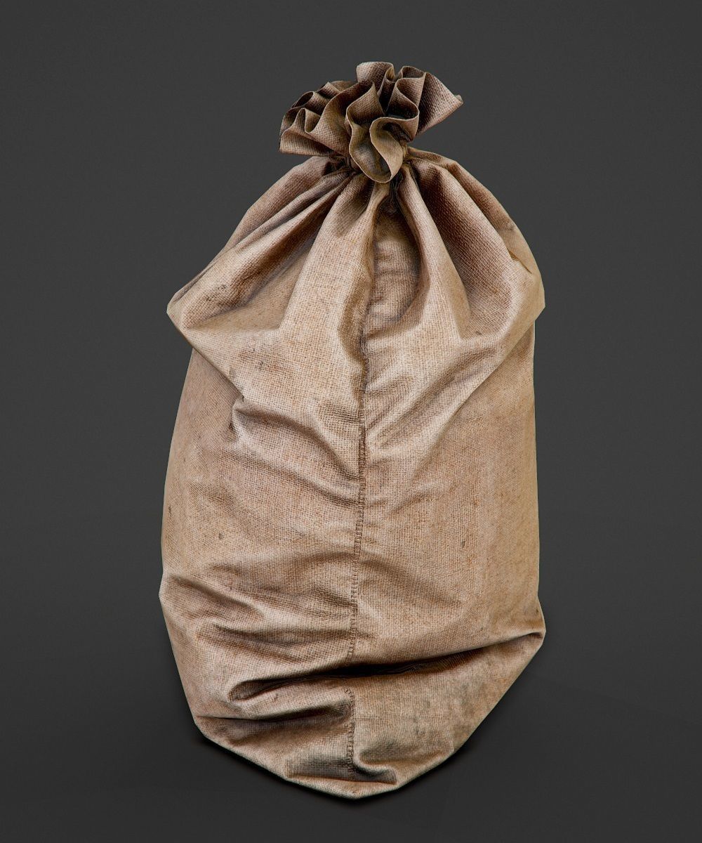 Bag from a Sacking PBR Game-Ready Low-poly 3D model_12