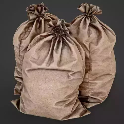 Bag from a Sacking PBR Game-Ready Low-poly 3D model