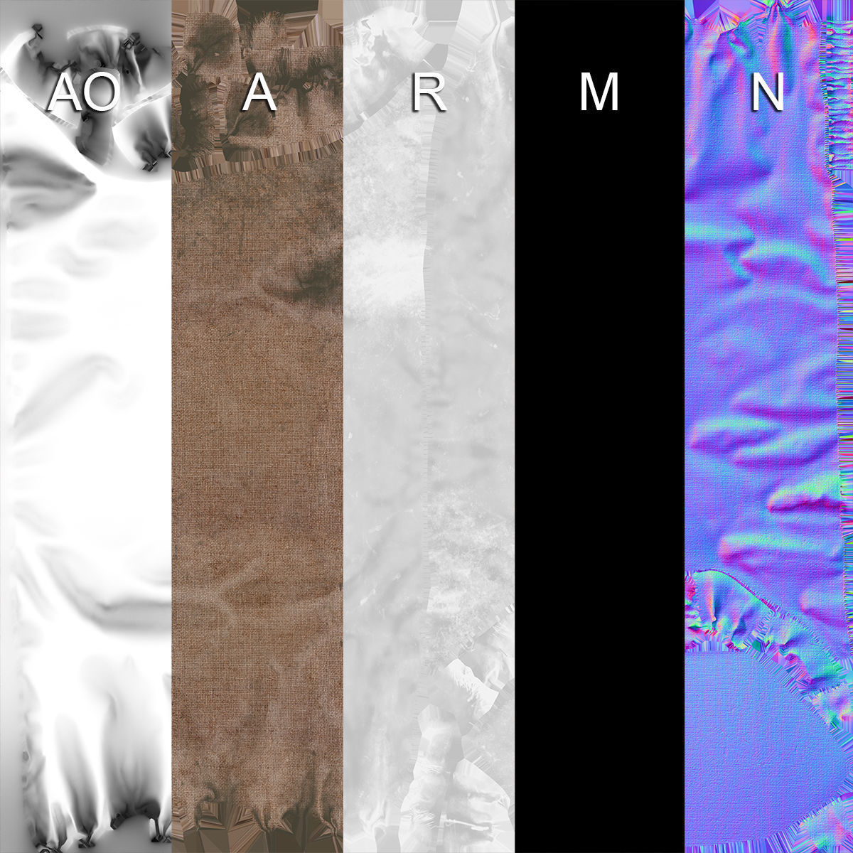 Bag from a Sacking PBR Game-Ready Low-poly 3D model_1