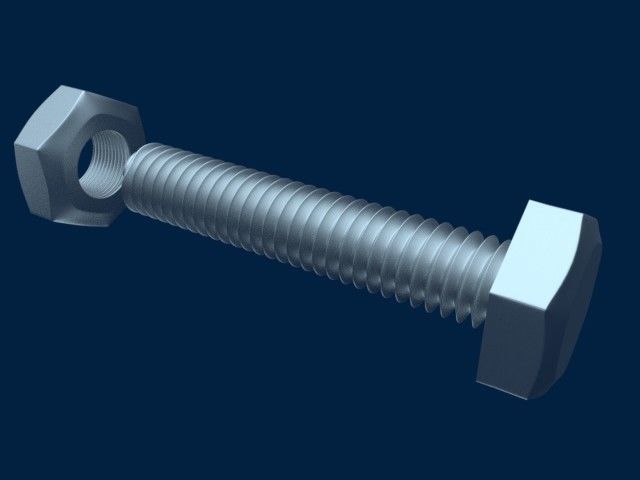 Bolt nut 3D model
