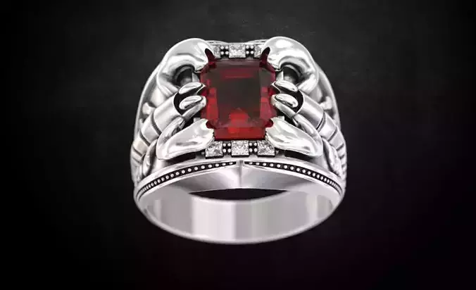 Ring with a scorpion