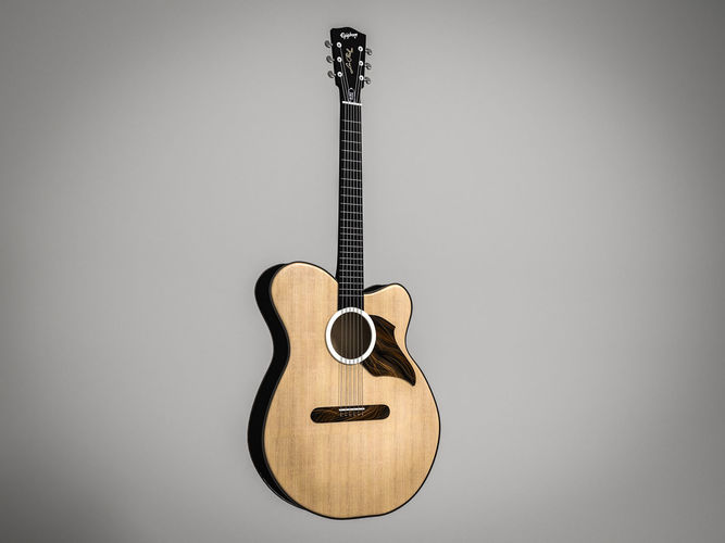 Guitar Low-poly 3D model