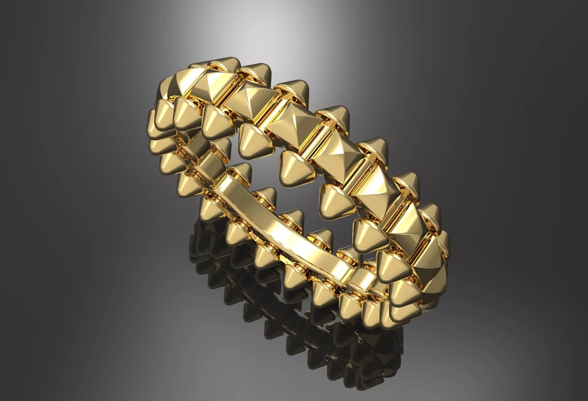 Modern Luxury Ring 18mm 3D print model